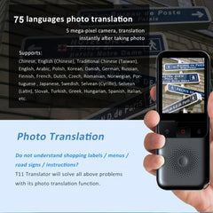Translation Machine Cross border Language Offline Language Portable Translation Earphone Translator Intelligent Camera Device