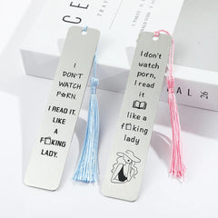 Personalised Funny Bookmarks Metal Bookmarks for Book Lovers School Supplies for Friend Accessories Men Women Reading Markers