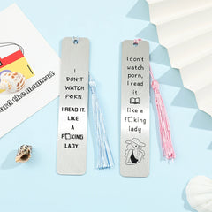 Personalised Funny Bookmarks Metal Bookmarks for Book Lovers School Supplies for Friend Accessories Men Women Reading Markers