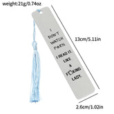 Personalised Funny Bookmarks Metal Bookmarks for Book Lovers School Supplies for Friend Accessories Men Women Reading Markers
