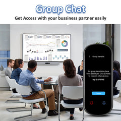 Z2 Instant AI Voice Translator Portable 3.1 inch Touch Screen Real Time Translator with Recording Photo for Travel Learn Meeting