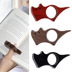 Wooden Thumb Bookmark One Hand Reading Thumb Book Support Book Page Holder For Office Book Lovers Fast Reading Tools Stationery