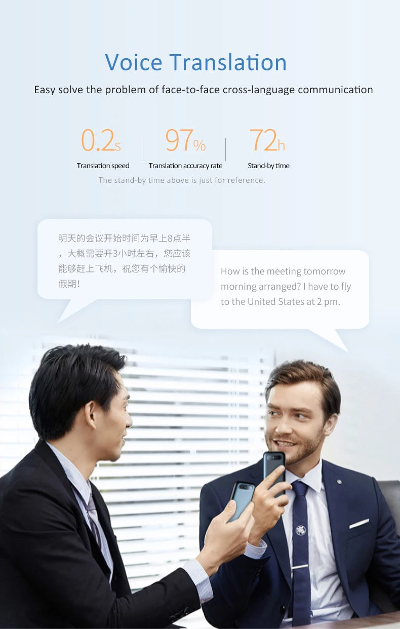 T11 Portable Audio Translator 138 Language Smart Translator Offline In Real Time Smart Voice AI Voice Photo Translator T10Pro