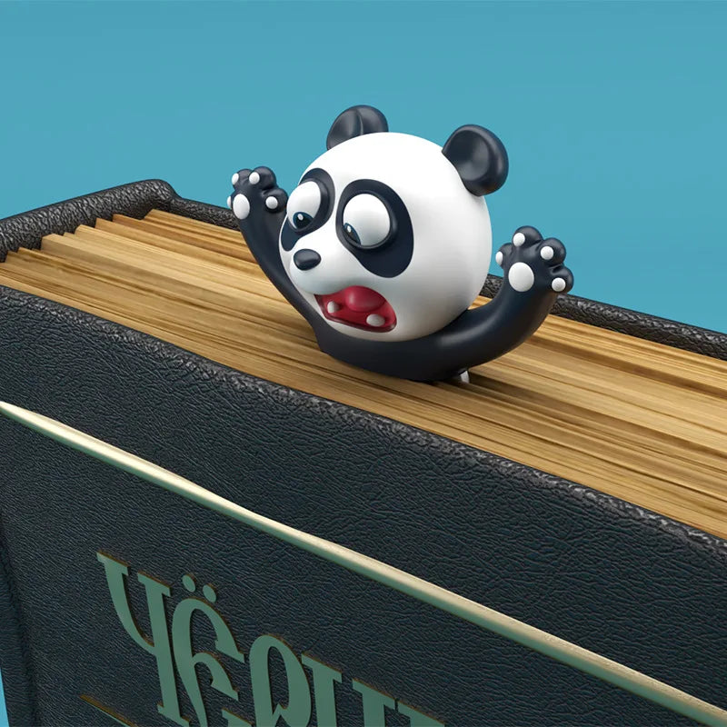 Creative 3D Stereo Bookmark Cute Cartoon Animal Marker Kawaii Cat Panda Bookmark Of Pages Kids Gifts School Stationery Supplies