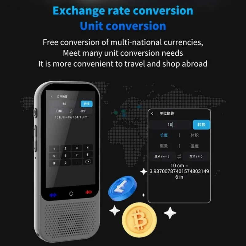 S80 Pro Intelligent Translation Machine 138 Language Intelligent Recording 19 Offline Real-time Photo Translat Chat GPT AI Voice