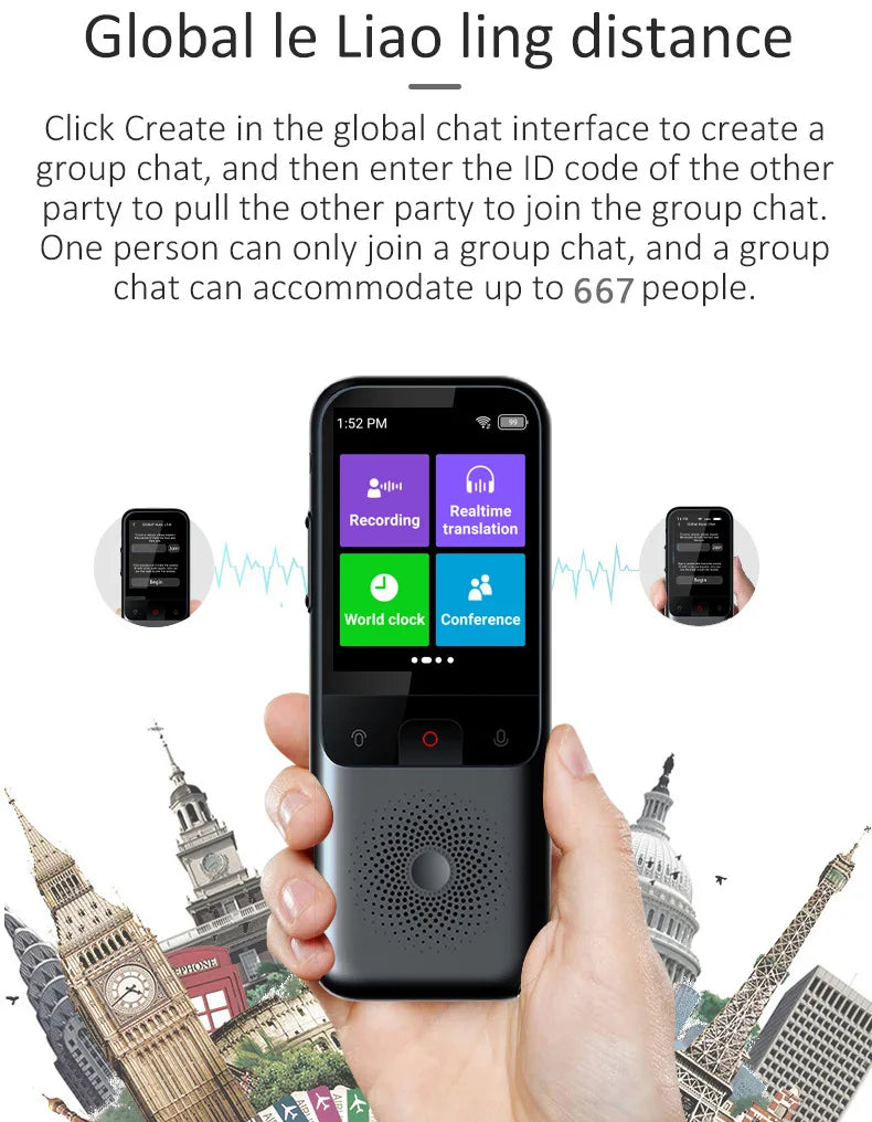 Translation Machine Cross border Language Offline Language Portable Translation Earphone Translator Intelligent Camera Device