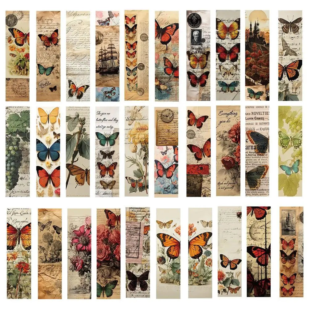 30pcs Bookmark Reading Book Mark Vintage Scenery Book Page Marker Stationery Supplies Children Gifts