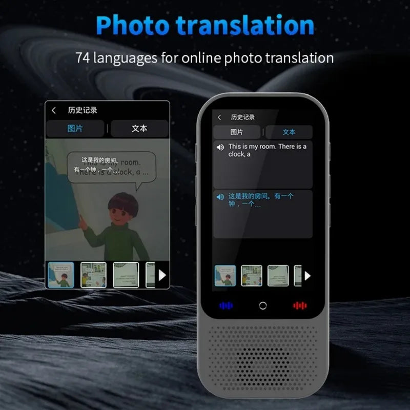 S80 Pro Intelligent Translation Machine 138 Language Intelligent Recording 19 Offline Real-time Photo Translat Chat GPT AI Voice