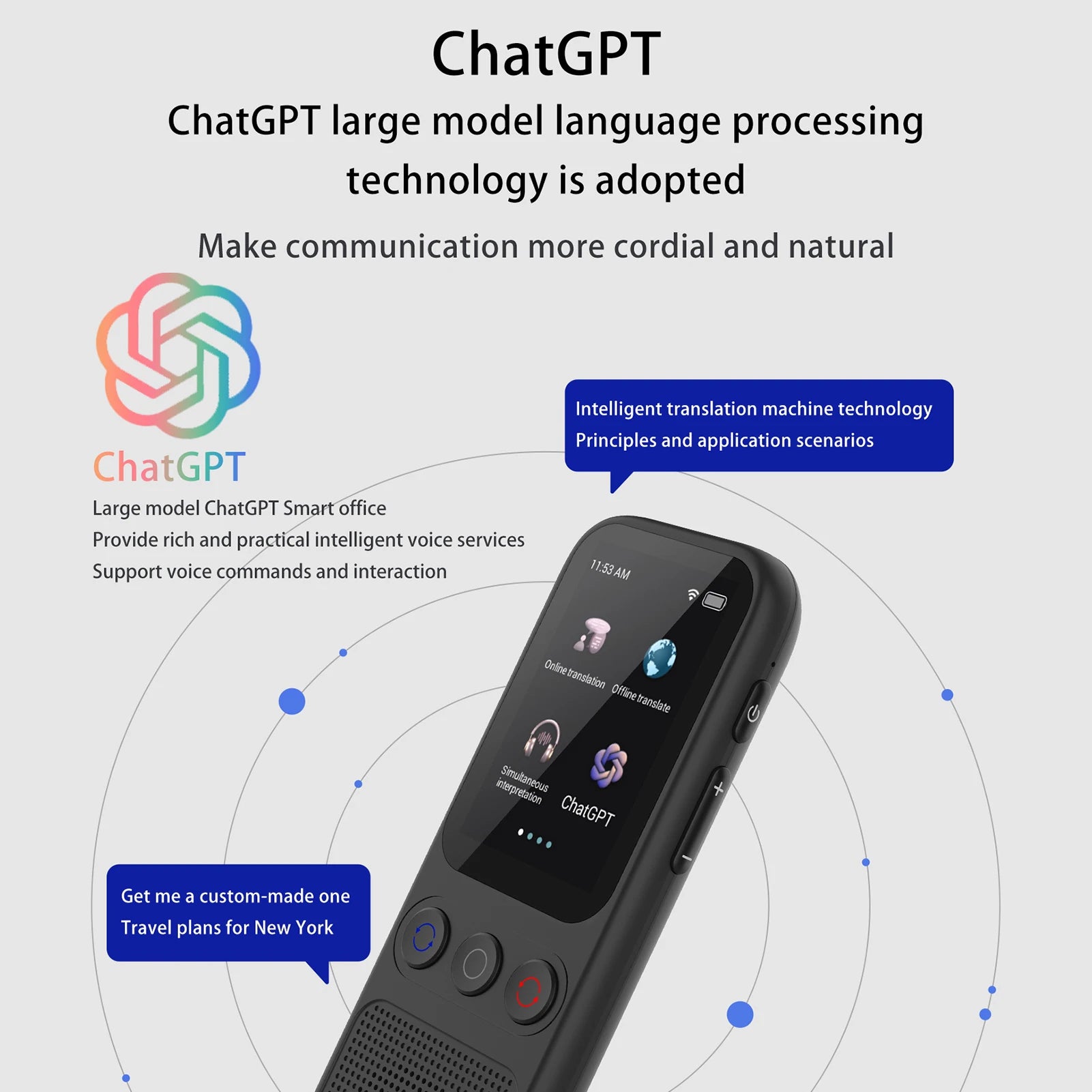 S80 Portable Language Translator Device with 138 Languages Voice Translating 17 Offline Translation Simultaneous Interpretation