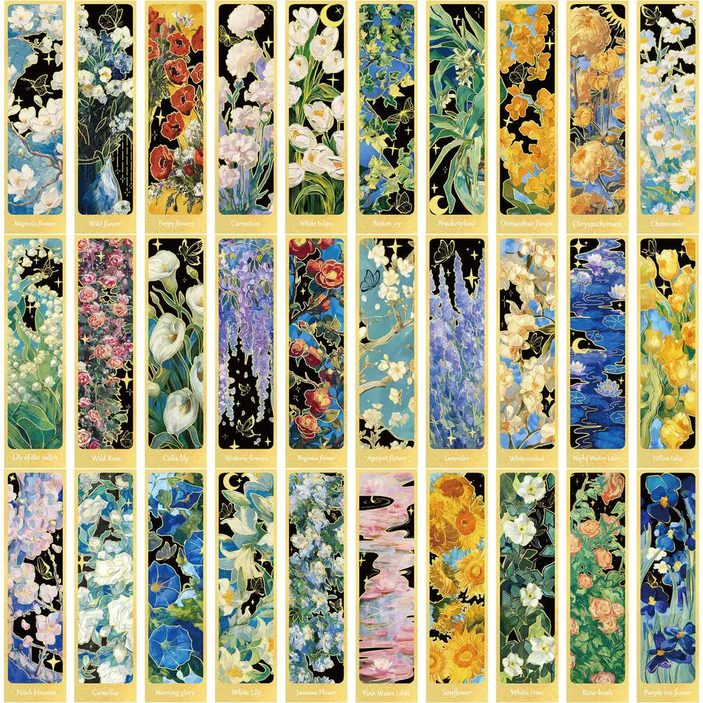 30pcs Bookmark Reading Book Mark Vintage Scenery Book Page Marker Stationery Supplies Children Gifts