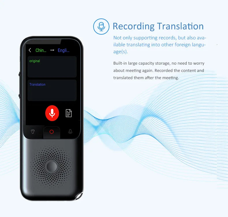 Translation Machine Cross border Language Offline Language Portable Translation Earphone Translator Intelligent Camera Device