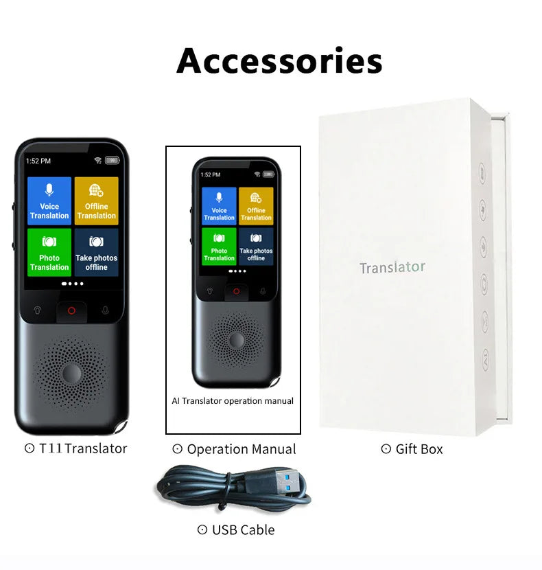 Translation Machine Cross border Language Offline Language Portable Translation Earphone Translator Intelligent Camera Device