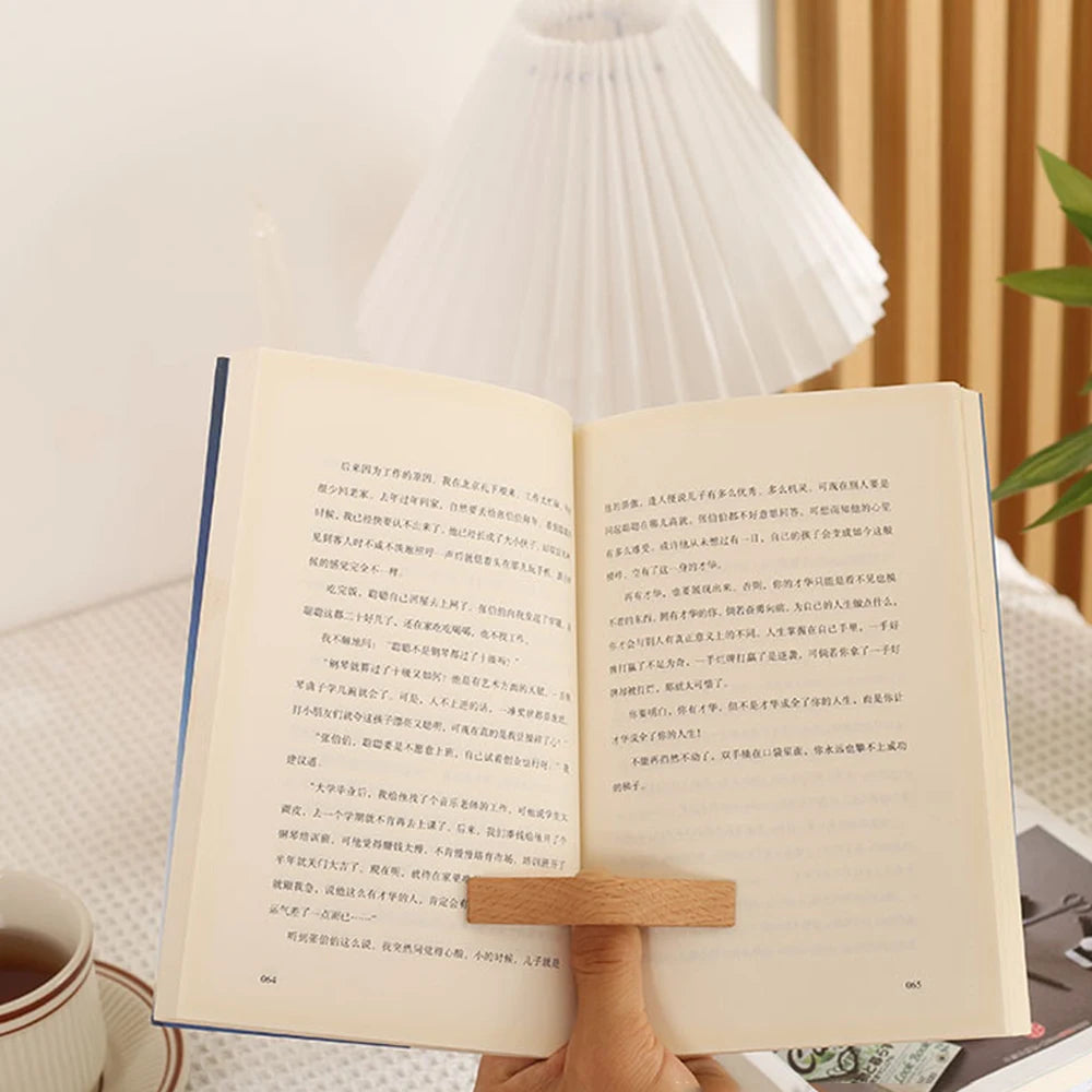 Wooden Thumb Bookmark One Hand Reading Thumb Book Support Book Page Holder For Office Book Lovers Fast Reading Tools Stationery