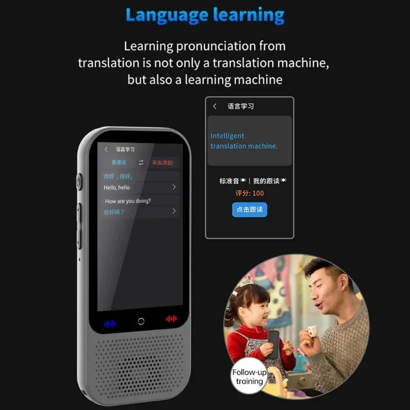 S80 Pro Intelligent Translation Machine 138 Language Intelligent Recording 19 Offline Real-time Photo Translat Chat GPT AI Voice