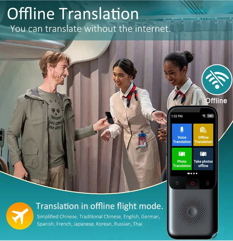 Translation Machine Cross border Language Offline Language Portable Translation Earphone Translator Intelligent Camera Device