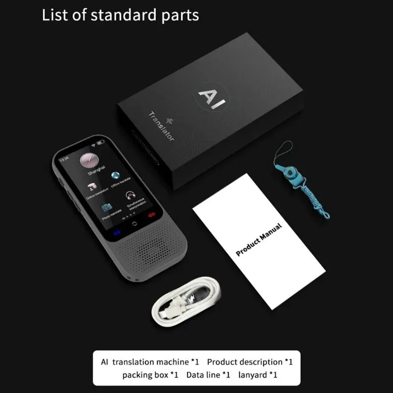 S80 Pro Intelligent Translation Machine 138 Language Intelligent Recording 19 Offline Real-time Photo Translat Chat GPT AI Voice